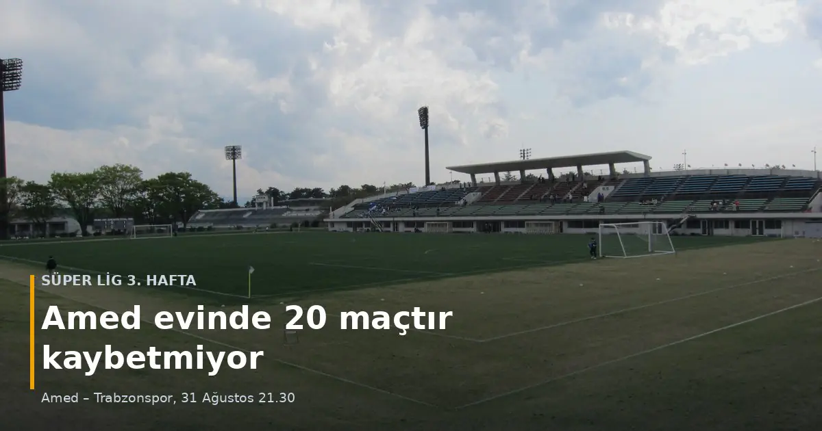 Boş bir futbol sahası ve trib&uuml;n &mdash; Amed, Trabzonspor'u kendi sahasında ağırlıyor